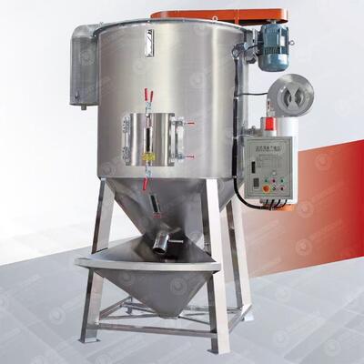 304 Stainless Steel Vertical Drying Mixer with 3KW Motor Power for Dual Function Drying and Mixing Plastic Granules