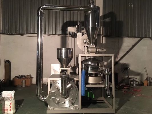 EVA / PET / PVC Pulverizer Machine High Speed Rotation Of Spindle Cutter